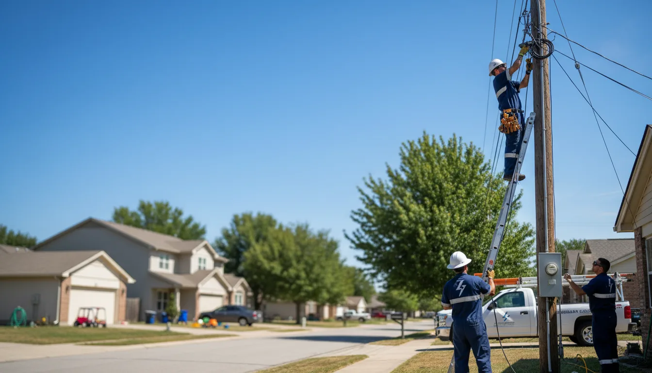 Residential electrician providing installation services in Ute, IA